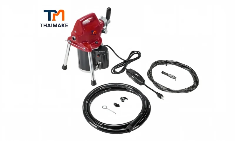DA75 sectional drain cleaning machine with cable sections
