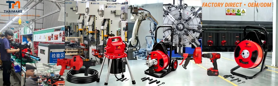 HOME THAIMAKE drain cleaning machine production line in Thailand
