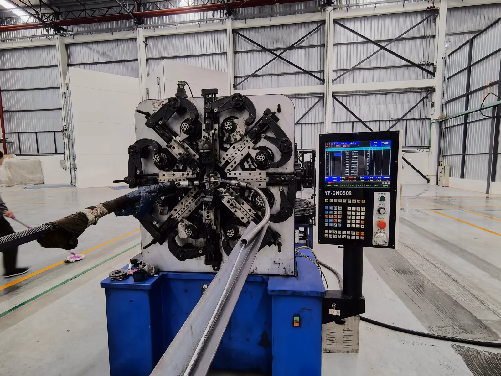 HOME THAIMAKE CNC spring coiling machine making drain cleaner cables